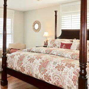 PB Charlie Paisley Organic King Duvet/2 King Shams